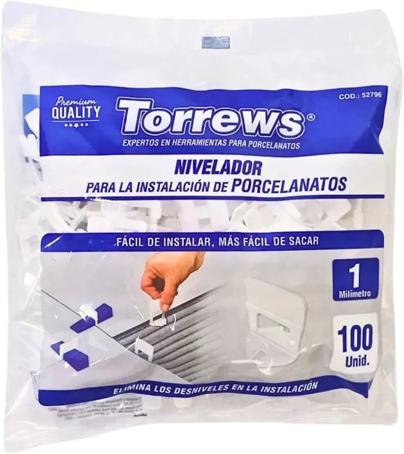 NIVELADOR PARA PORCELANATO F3C 1MM (GRAPA)